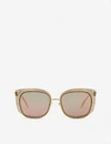THIERRY LASRY ENIGMATY SQUARE-FRAME SUNGLASSES,779-10017-410000298152