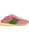 GUCCI SUEDE SNEAKERS WITH WEB
