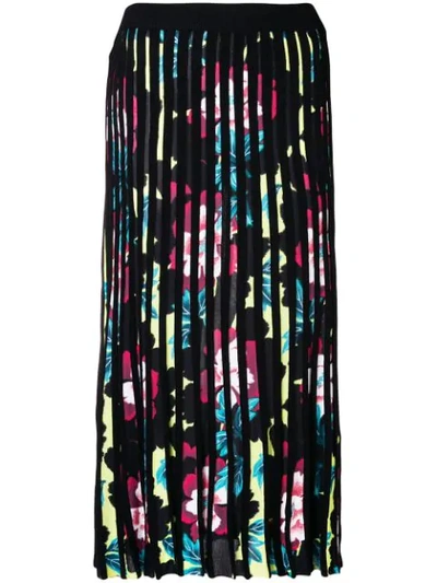 Kenzo Floral-print Knitted Midi Skirt In Multicoloured