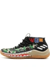 Adidas Originals Adidas Multicoloured Adidas X Bape Dame 4 Sneakers In Black