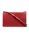 SAINT LAURENT RED CATHERINE LEATHER SHOULDER BAG