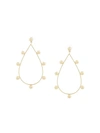 ARME DE L'AMOUR large tear drop hoop earrings