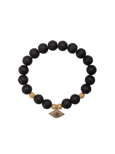 Loree Rodkin Eye Charm Bracelet In Black