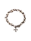 LOREE RODKIN 18kt gold bone Maltese cross bracelet
