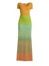 MISSONI Wool Blend Gradient Maxi Dress