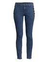 J BRAND Zion Mid-Rise Button Skinny Jeans
