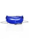 AVEC LA TROUPE Chain Metallic Leather Belt Bag