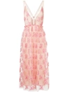 MANNING CARTELL MANNING CARTELL EMBROIDERED SHEER MID DRESS - PINK