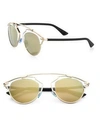Dior So Real 48mm Pantos Sunglasses In Gold
