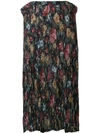 JUNYA WATANABE FLORAL CREPE LONG SKIRT