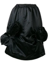 COMME DES GARÇONS COMME DES GARÇONS CORSAGE DETAIL SKIRT - BLACK