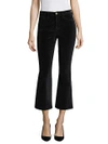 PESERICO Le Crop Velvet Bootcut Pants,0400097419139