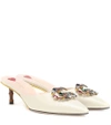 GUCCI EMBELLISHED LEATHER MULES,P00334992