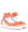 OFF-WHITE EMBOSSED SUEDE SNEAKERS,P00333475