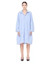 JUNYA WATANABE BLUE COTTON PLEATED SHIRT DRESS,JB-O022-051-1