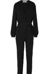 IRO FRAME BELTED CREPE JUMPSUIT