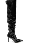 GIANVITO ROSSI 85 VINYL OVER-THE-KNEE BOOTS