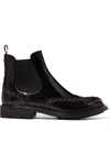 CHURCH'S AURA MET STUDDED GLOSSED-LEATHER CHELSEA BOOTS