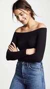 Z SUPPLY Long Sleeve Off The Shoulder Tee,ZSUPP30089