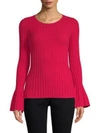 BAILEY44 Cossak Bell-Sleeve Ribbed Sweater