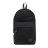 MAHI LEATHER Leather & Canvas Classic Backpack In Black