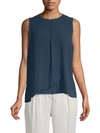 VINCE CAMUTO Textured Sleeveless Top,0400098972778