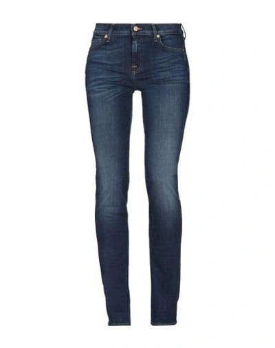 7 FOR ALL MANKIND 7 FOR ALL MANKIND WOMAN JEANS BLUE SIZE 26 COTTON, POLYESTER, LYOCELL, ELASTANE,42691146VI 4