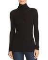 THEORY RIBBED TURTLENECK TOP,I0824513