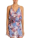 BECCA BY REBECCA VIRTUE BECCA BY REBECCA VIRTUE ORCHID BLOOM DRESS SWIM COVER-UP,7439971