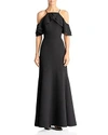LAUNDRY BY SHELLI SEGAL LAUNDRY BY SHELLI SEGAL COLD-SHOULDER RUFFLE GOWN,LY71270