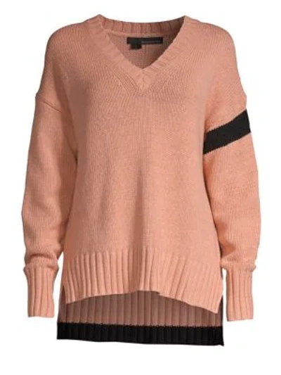 360cashmere Barbara High-low Sweater In Nectar Black