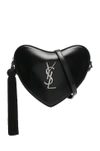 SAINT LAURENT SAINT LAURENT MONOGRAMME HEART SHOULDER BAG IN BLACK