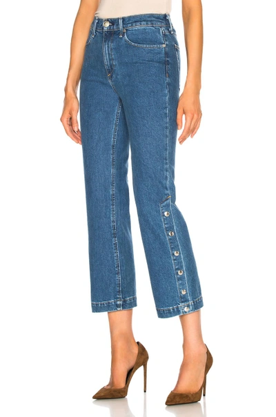 Rag & Bone Dylan Popper Kick Flare Jeans In Blue