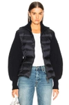 MONCLER MONCLER MAGLIONE TRICOT CARDIGAN IN BLUE