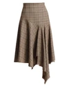 NANETTE LEPORE First Bet Plaid Handkercheif Skirt