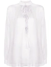 IRO OVERSIZED TIE FASTENED BLOUSE