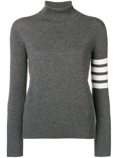 Thom Browne Roll Neck Jumper In Grey