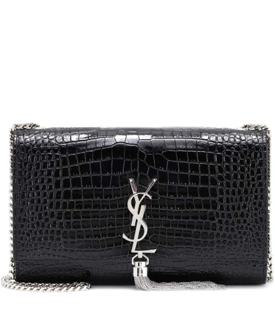 Saint Laurent Kate Tassel Medium Shoulder Bag In Black