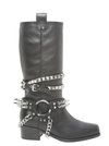 MOSCHINO MOSCHINO STUDDED LEATHER BOOTS