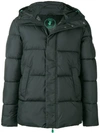 SAVE THE DUCK SAVE THE DUCK HOODED PADDED JACKET - GREEN