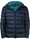 BLAUER BLAUER SHORT PADDED JACKET - BLUE