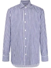 BARBA BARBA STRIPED SHIRT - BLUE