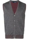 LARDINI sleeveless cardigan