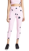 MONROW SCATTERED HEART LEGGINGS