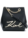 KARL LAGERFELD K/SIGNATURE BUCKET BAG