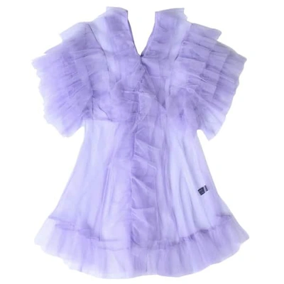 Supersweet X Moumi Tulle Babydoll In Lavender In Purple