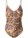 ZIMMERMANN ZIMMERMANN CASTILE BATHING SUIT - NEUTRALS