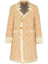 GUCCI FLORAL PRINT QUILTED COAT