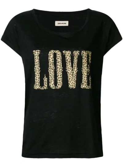 Zadig & Voltaire Love T-shirt In Black