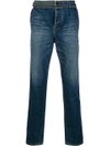 SACAI SACAI STRAIGHT CUT JEANS - BLUE